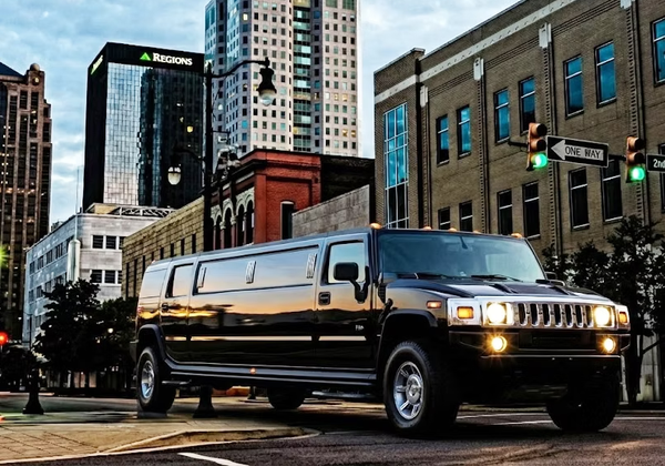 Black Hummer H2 Limousine